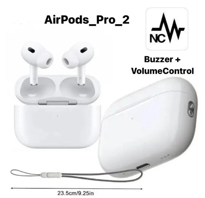 AirPods Pro (2nd Generation) Titanium Wireless Earbuds – Bluetooth 5.0, Deep Bass & High Quality Sound