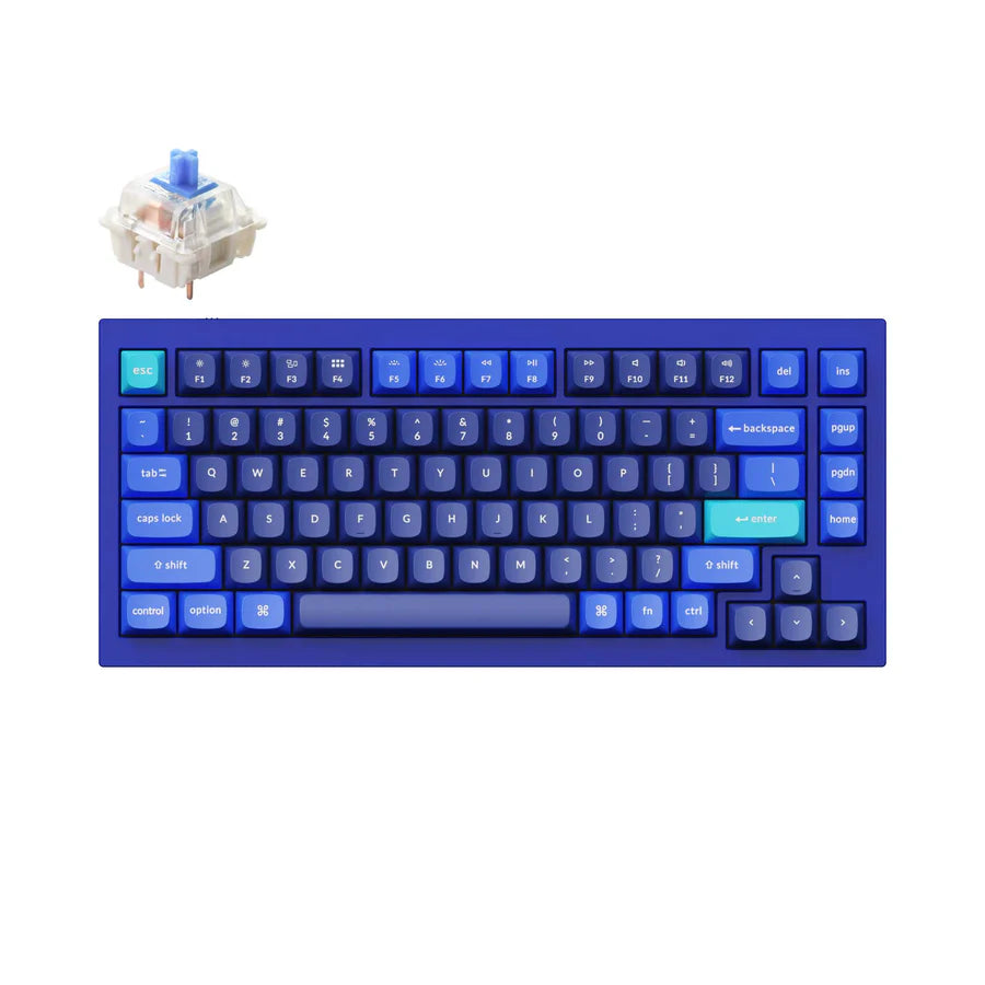 Keychron Q1 Navy Blue Open Box – Hot-Swappable Mechanical Keyboard