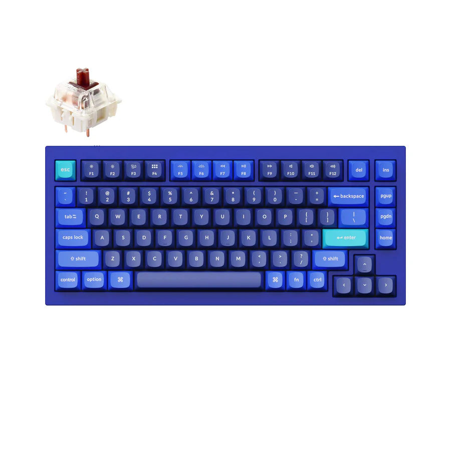 Keychron Q1 Navy Blue Open Box – Hot-Swappable Mechanical Keyboard