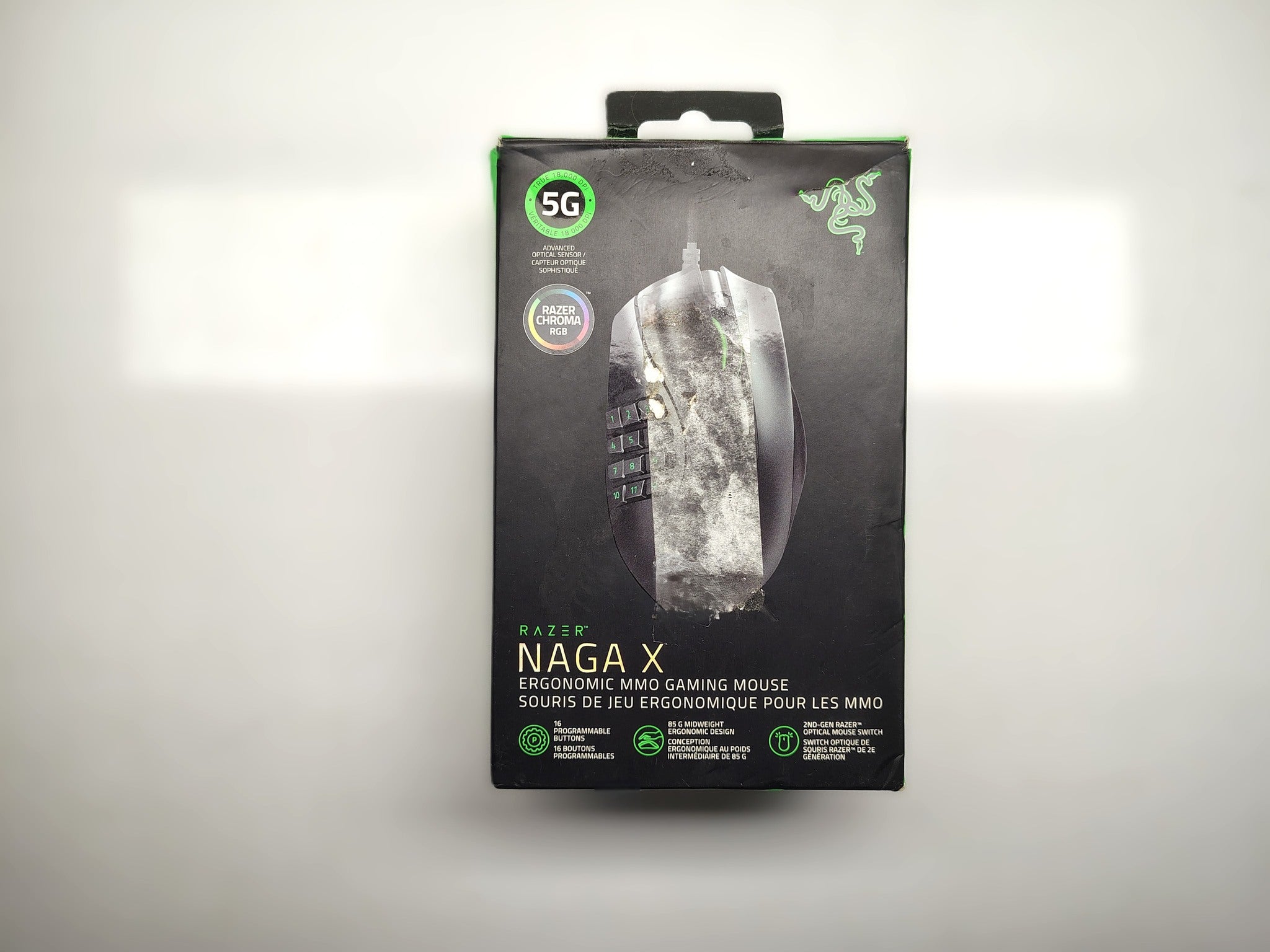 Razer Naga X Open Box – 16-Button MMO Wired Gaming Mouse