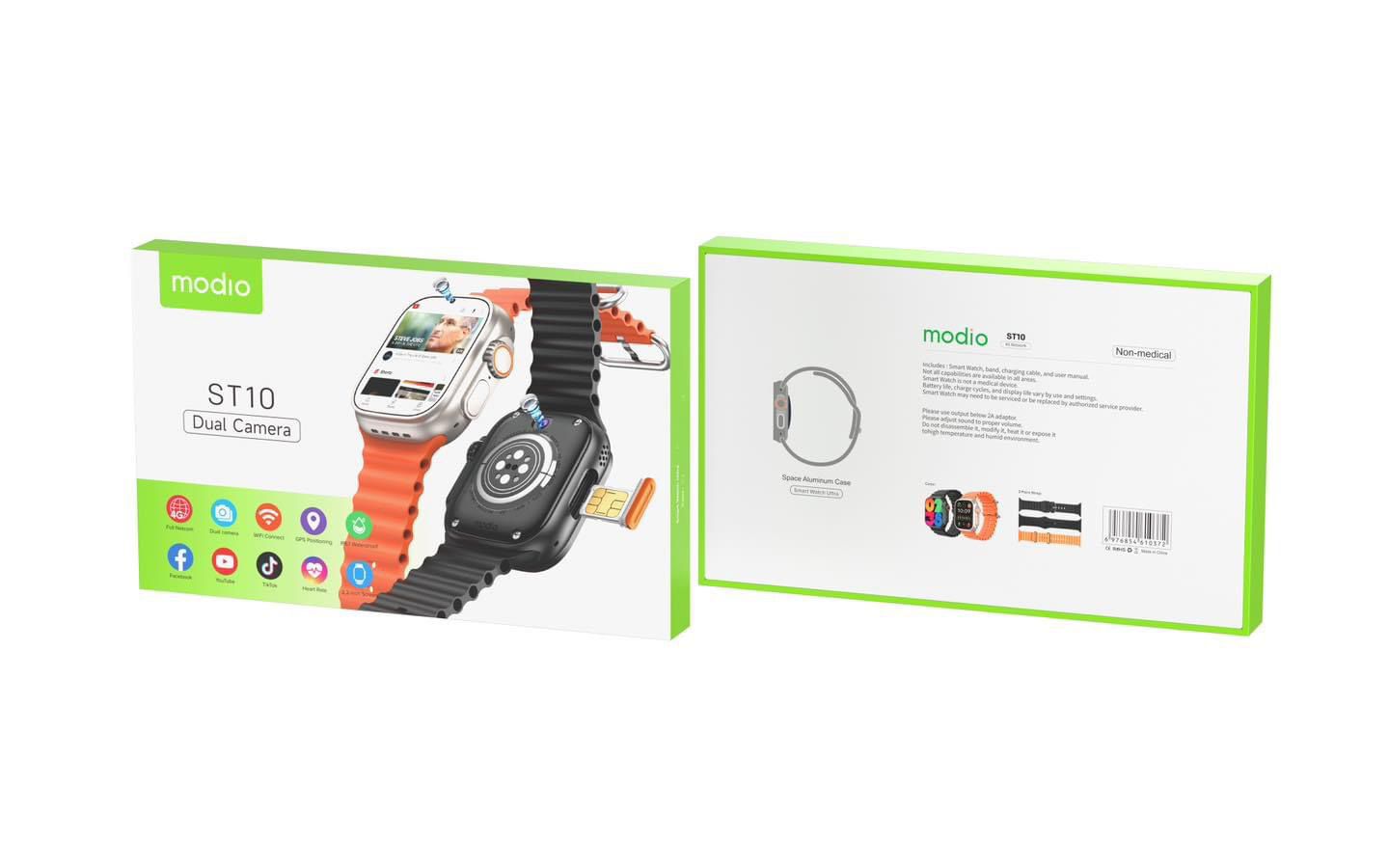 Modilo ST10 Smart Watch – HD Display, Bluetooth Calling & Fitness Tracker