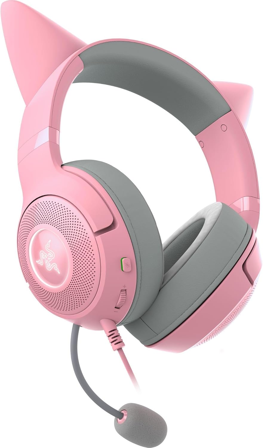 Razer Kraken Kitty Edition Gaming Headset – USB 7.1 Surround Sound, RGB Kitty Ears, Pink (Open Box)