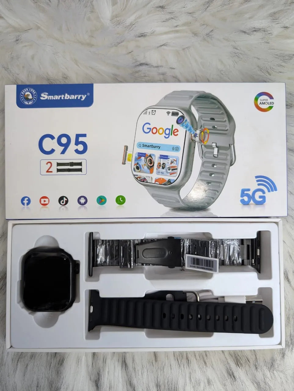 C95 Smart Watch – Full Touchscreen Fitness Tracker with Bluetooth Calling