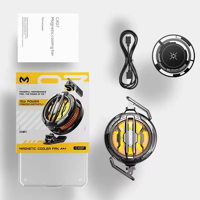 MEMO CX07 Magnetic Cooling Fan for Mobile Phones – Ultra-Fast Radiator for Gaming & Long Use