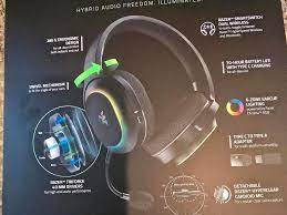 Barracuda Chroma Wireless Gaming Headphones (Open Box) – RGB, Surround Sound, Noise Cancelling Mic