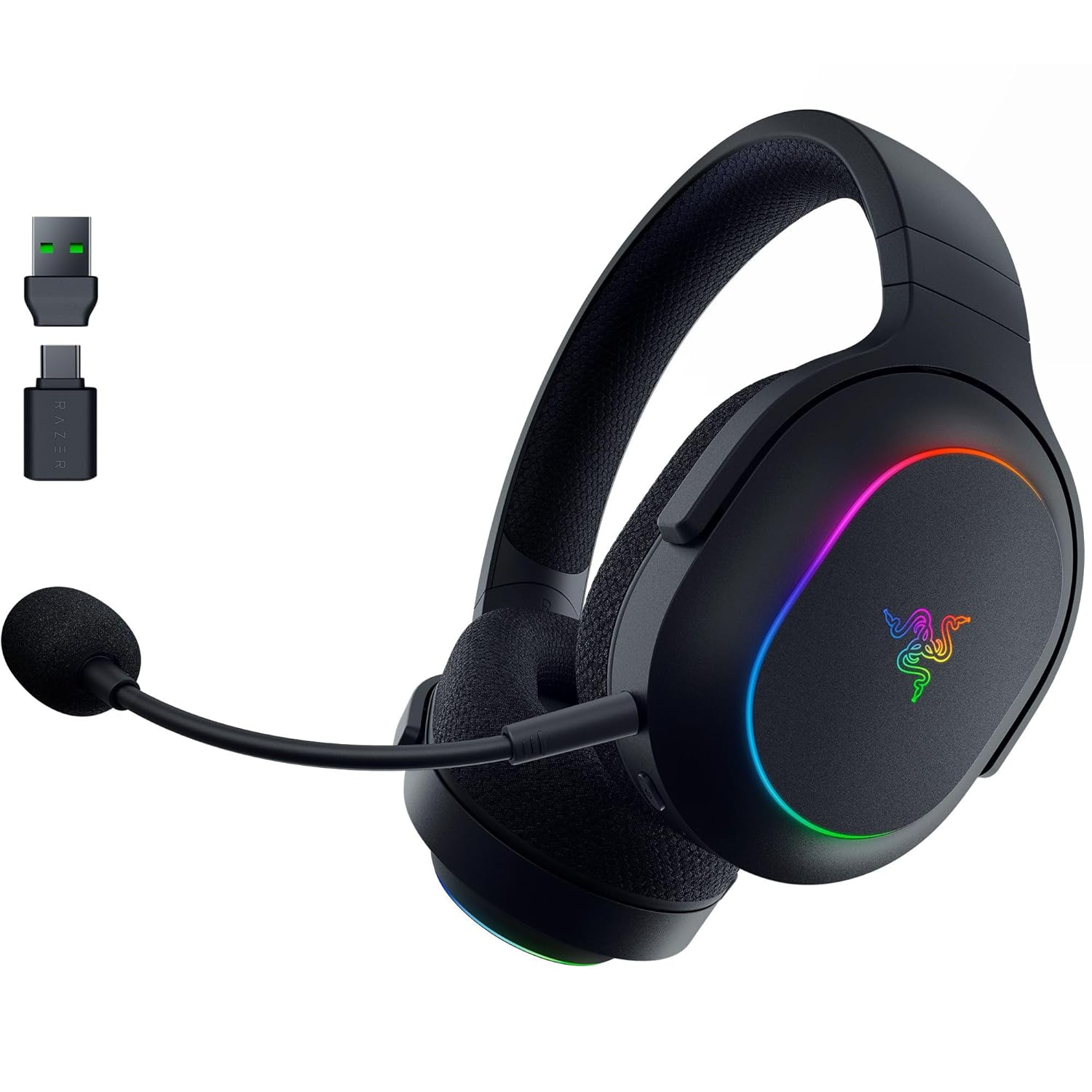 Barracuda Chroma Wireless Gaming Headphones (Open Box) – RGB, Surround Sound, Noise Cancelling Mic