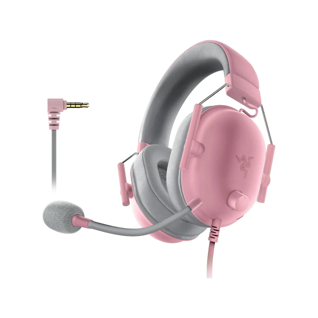 Razer BlackShark V2 X Gaming Headset – 50mm Drivers, 7.1 Surround Sound, Lightweight Design (Black/Pink/White/Green) – Open Box