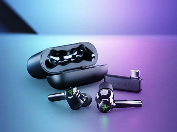 HammerHead Pro HyperSpeed Wireless Gaming Earbuds (Open Box) – Low Latency, RGB Lighting, Dual Mic