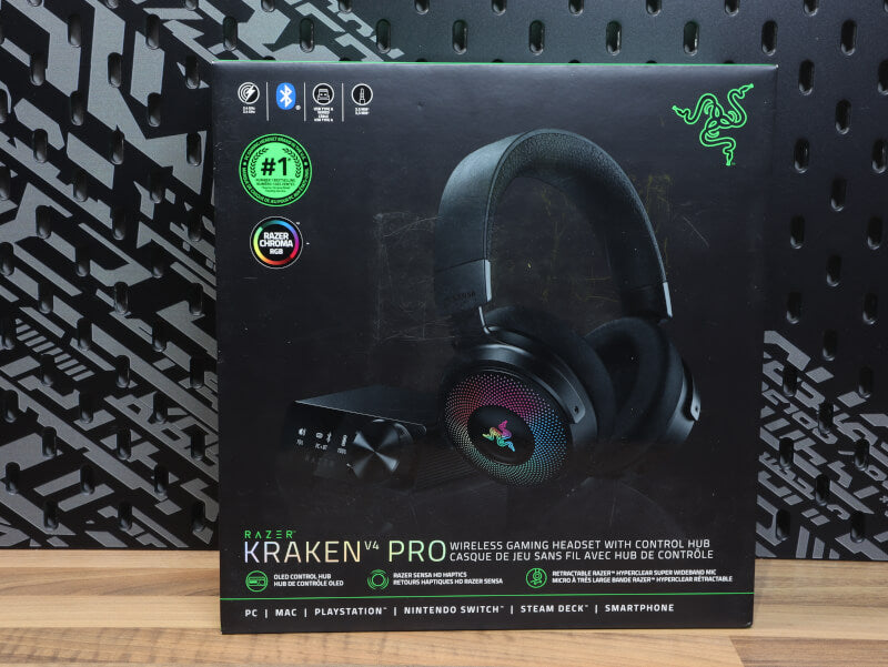 Razer Kraken V4 Pro Gaming Headset (Open Box) | HyperSense Haptic Feedback, THX Spatial Audio