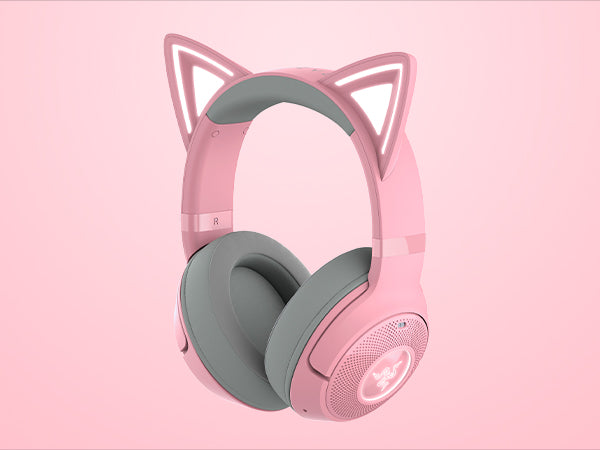 Razer Kraken Kitty V2 BT Wireless Headset – Pink (Open Box) | Bluetooth 5.0, Stream Reactive RGB