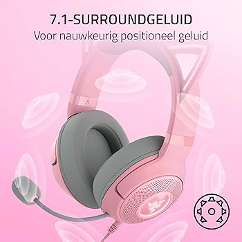 Razer Kraken Kitty V2 BT Wireless Headset – Pink (Open Box) | Bluetooth 5.0, Stream Reactive RGB