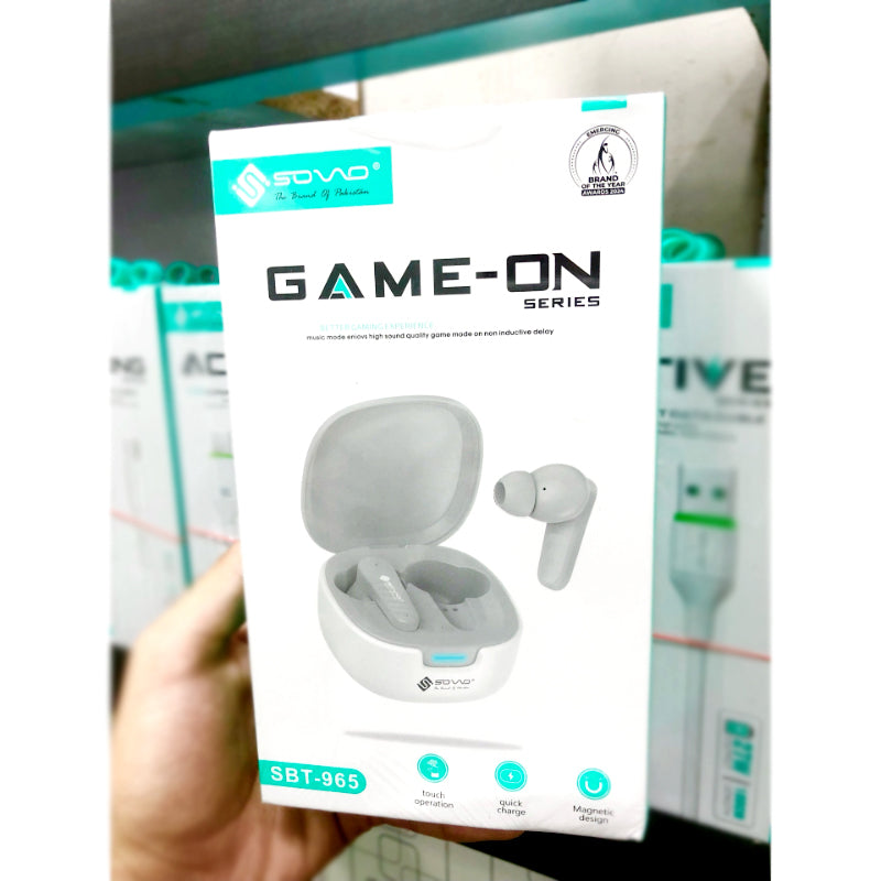 SBT-965 True Wireless Bluetooth Earbuds | Deep Bass | Touch Control | Long Battery Life