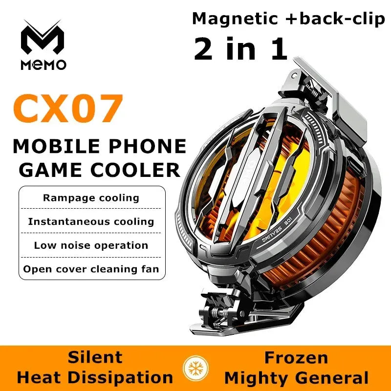 MEMO CX07 Magnetic Cooling Fan for Mobile Phones – Ultra-Fast Radiator for Gaming & Long Use