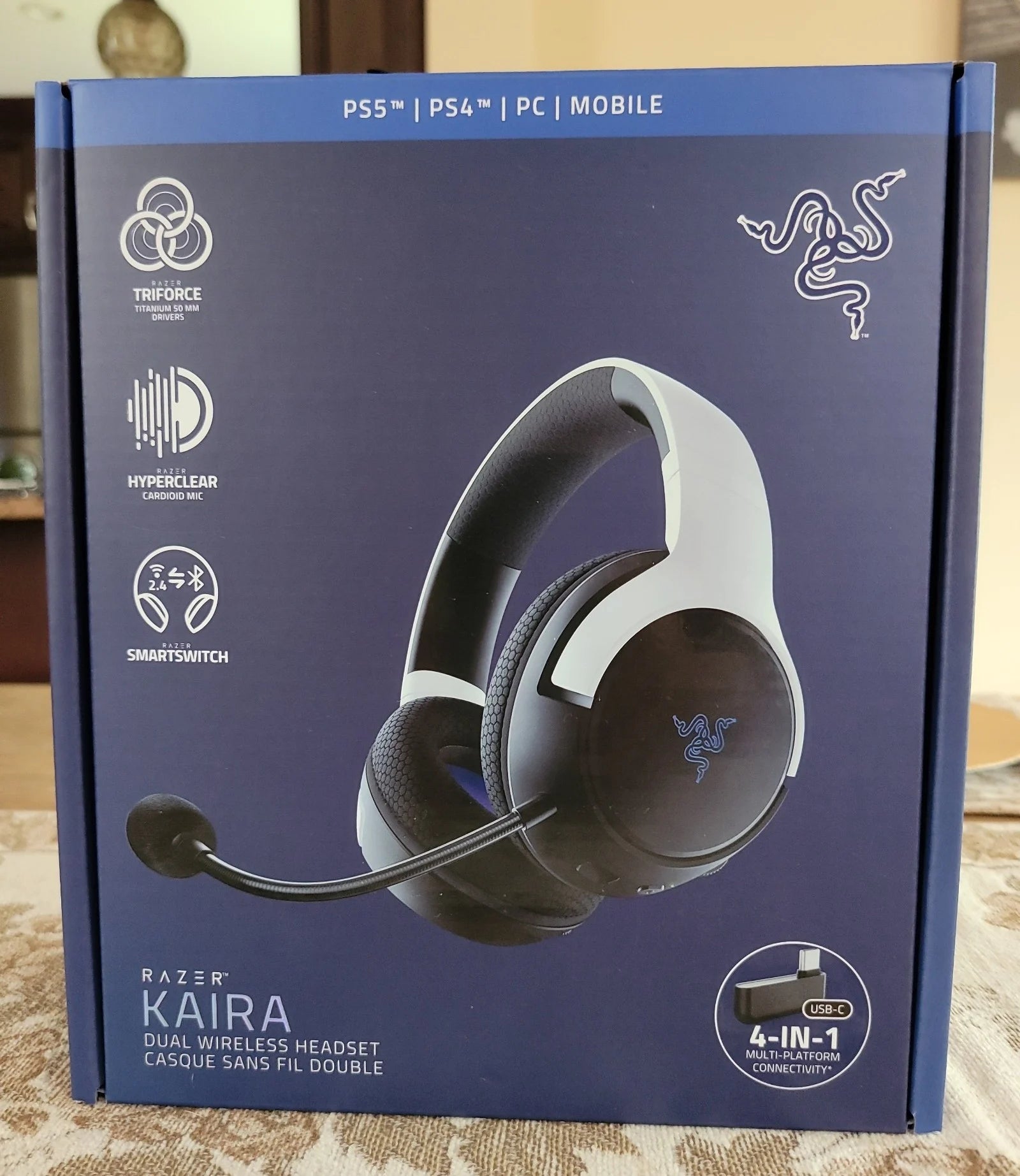 Razer Kaira Dual Wireless Open Box – Bluetooth + 2.4 GHz Gaming Headset