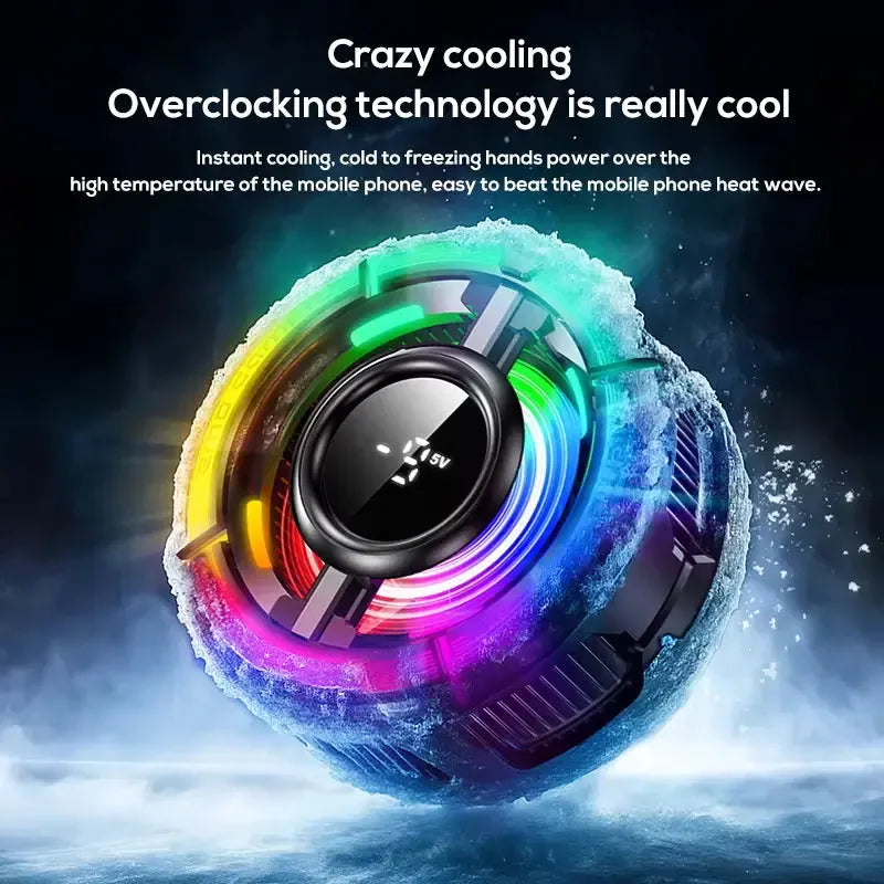 MEMO CX15 Magnetic Mobile Cooling Fan – Fast Cooling Radiator for Gaming
