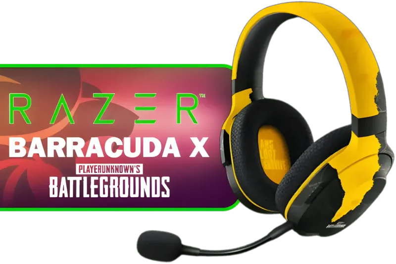 Razer Barracuda X Wireless Gaming Headset (PUBG Edition, Open Box) 20 Hours Battery